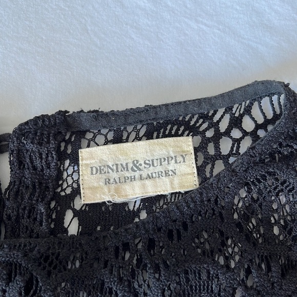 Ralph Lauren flowy cotton shirt with lace arms and detailing - Picture 3 of 4